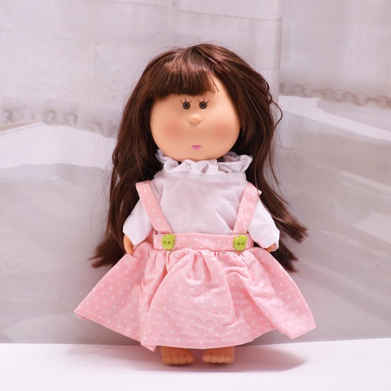 

Spain Mia Doll Clothes - 24cm Dress-up Set with Pink Polka Dot Skirt Fits 24cm Potato Doll
