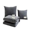 Thickened milk fleece throw pillow quilt dual-purpose two-in-one office nap pillow car cushion quilt