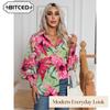 Women's Fashion Casual Long Sleeve POLO Neck Blouses & Shirts
