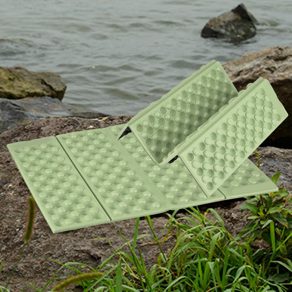 Outdoor Schaumstoff Wasserdicht Gartenkissen Sitzkissen Camping Tragbare Faltmatte (Grün+Schwarz)