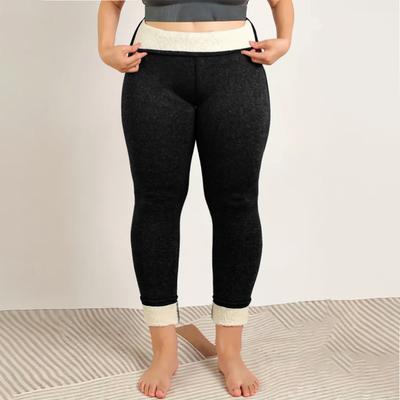 Damen Fleecegefütterte Verdickte Warme Basis Leggings