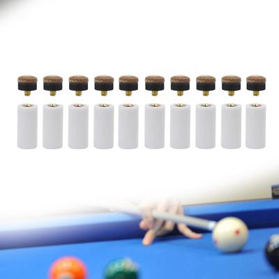 10 stück Pool Queue Tipps Ersatz Kit Reparatur Teile Schraube auf Ausrüstung Billard Zubehör