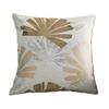 Leaf Pattern Jacquard Linen Pillow Cover Soft Textured Fabric Wrinkle Resistant Cushion Case For Living Room Bedroom