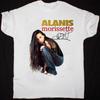 Alanis Morissette Piosenkarka Prezent Dla Fana Biała Unisex Koszulka