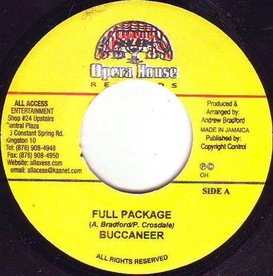 7inch Record BUCCANEER - Full Package NONE Opera House 2003 Jamaica Reggae, Ska & Dub Used