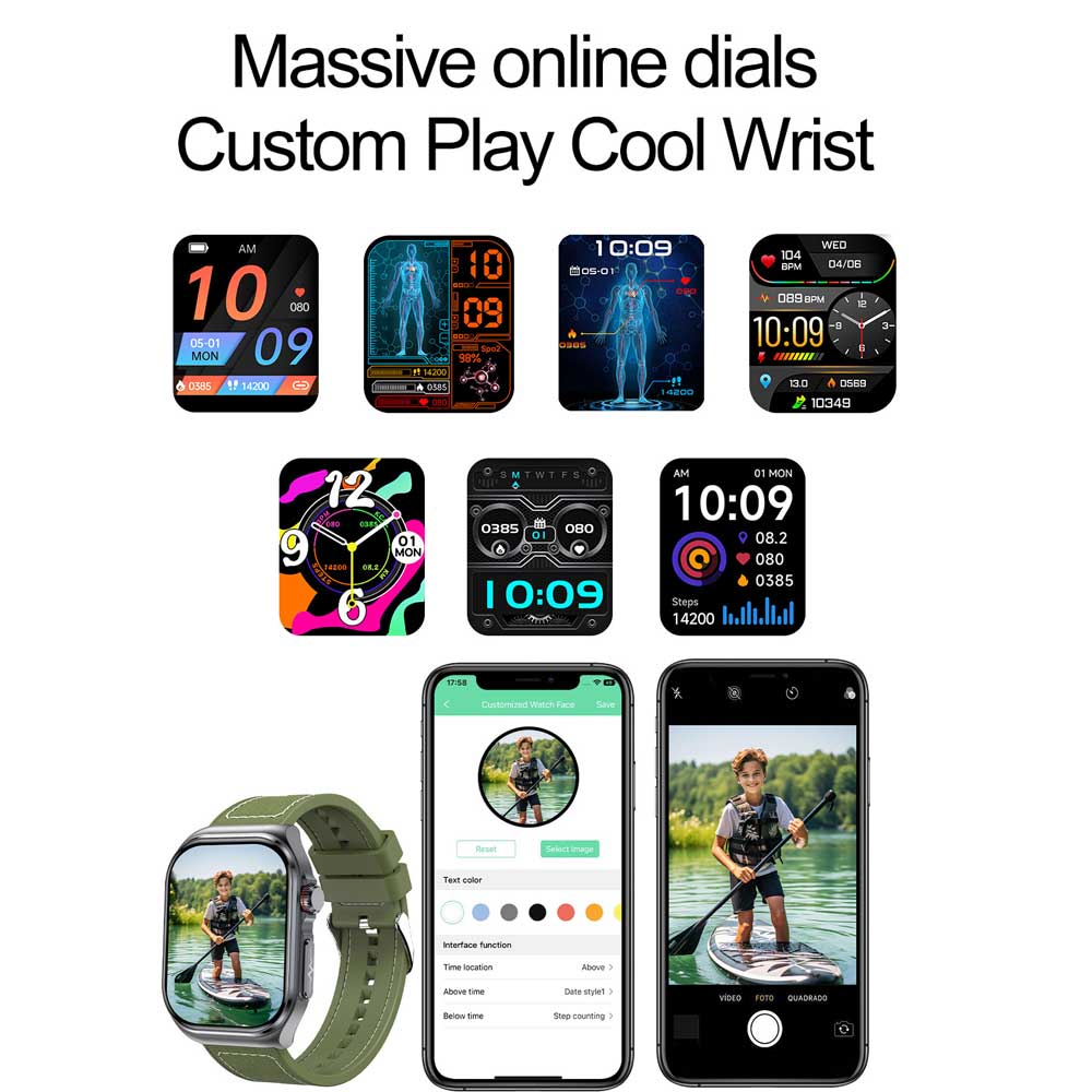 Micro-physical Examination AMOLED Smart Watch Men ECG Blood Compositoin Health Monitoring Bluetooth Call Women Sports Smartwatch