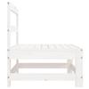 Garden Center Sofas 2 Pcs White Solid Pine Wood