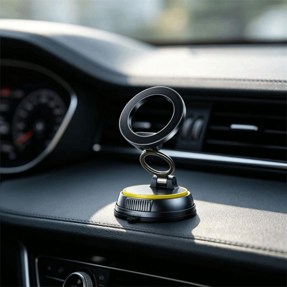 Vacuum Suction Cup Car Phone Holder Magnetic Vacuum Car Phone Mount Travel