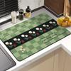 Kitchen Countertop Draining Mat Diatomaceous Earth Water Absorption Foot Mat Bathroom Non-Slip Floor Mat Rubber Soft Mat
