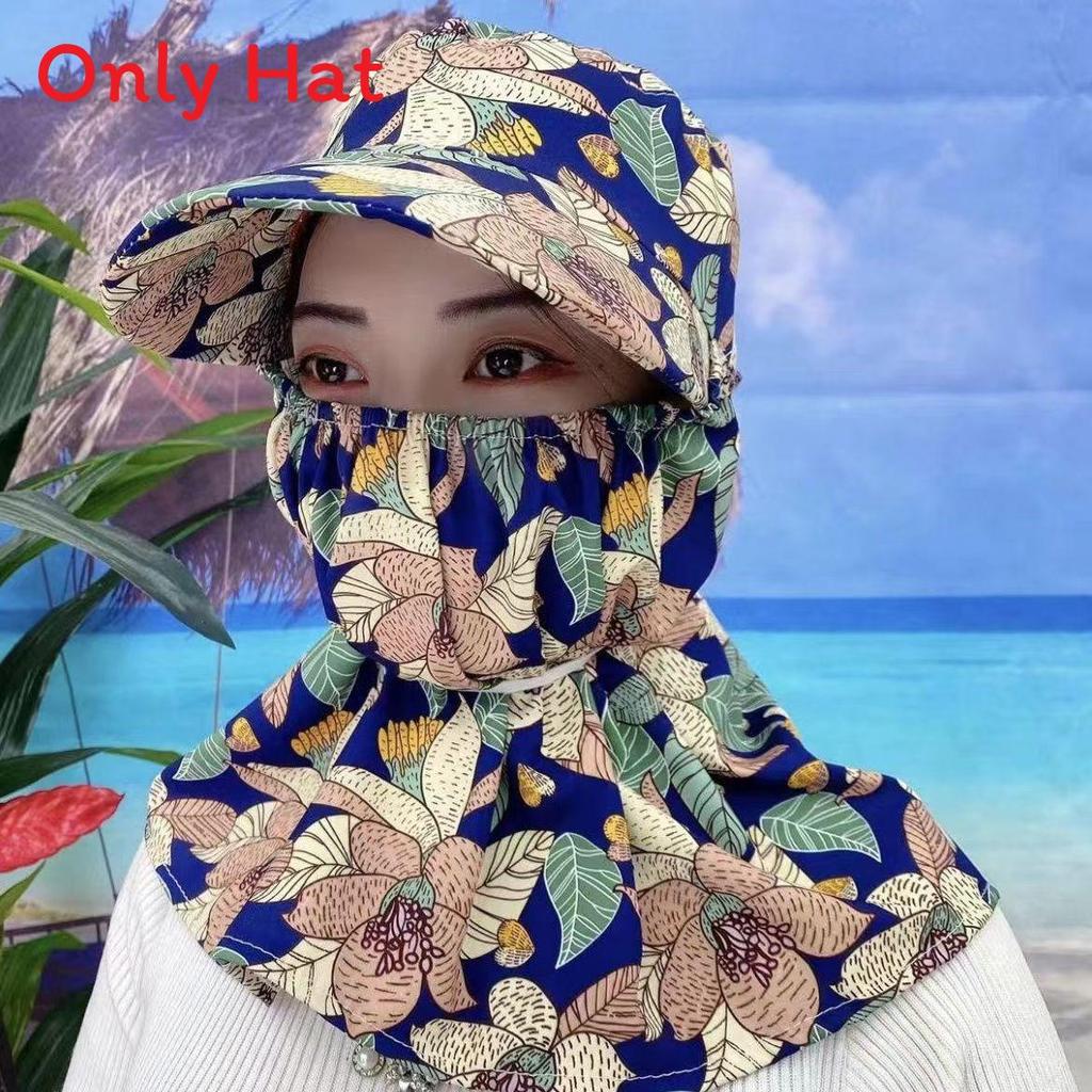 Sun Protection Cap With Full Face Shield For Outdoor Gardening And Work