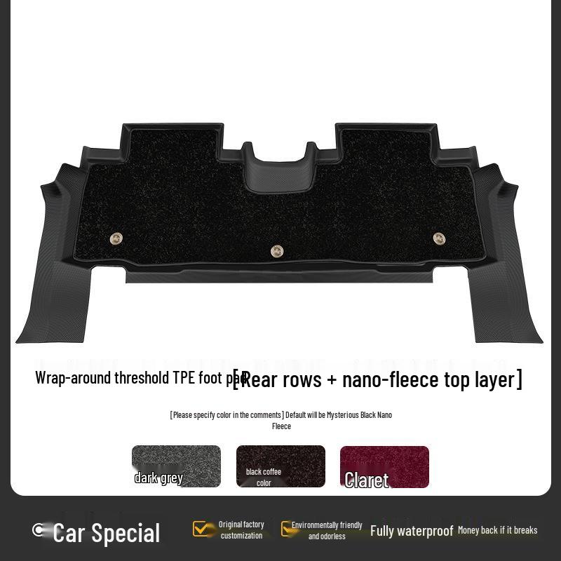 Waterproof TPE Car Floor Mats for Pentium B30 (2016-2018), One-Piece Molded with Door Sill Coverage