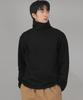 Seinteukeulu Warm-Up Loose Fit Brushed Turtleneck Plain Sweatshirt Wlp-839 Black