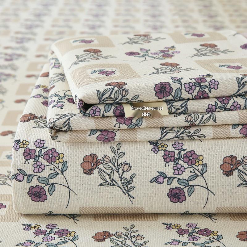 Ancient Art Floral Bed Sheet & Duvet Cover Set - Single/Double, All-Season, Student Dormitory