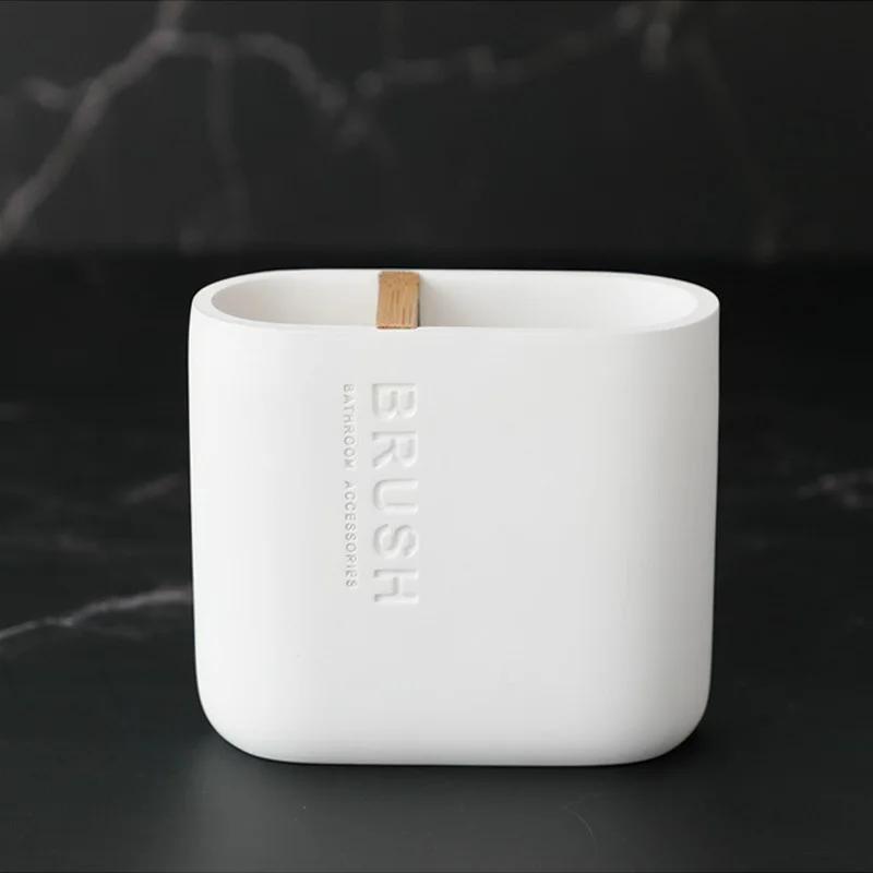 Washing Toothbrush Toothpaste Holder Liquid Soap Dispenser Box Pump Bottle Wash Toilet Brush Set