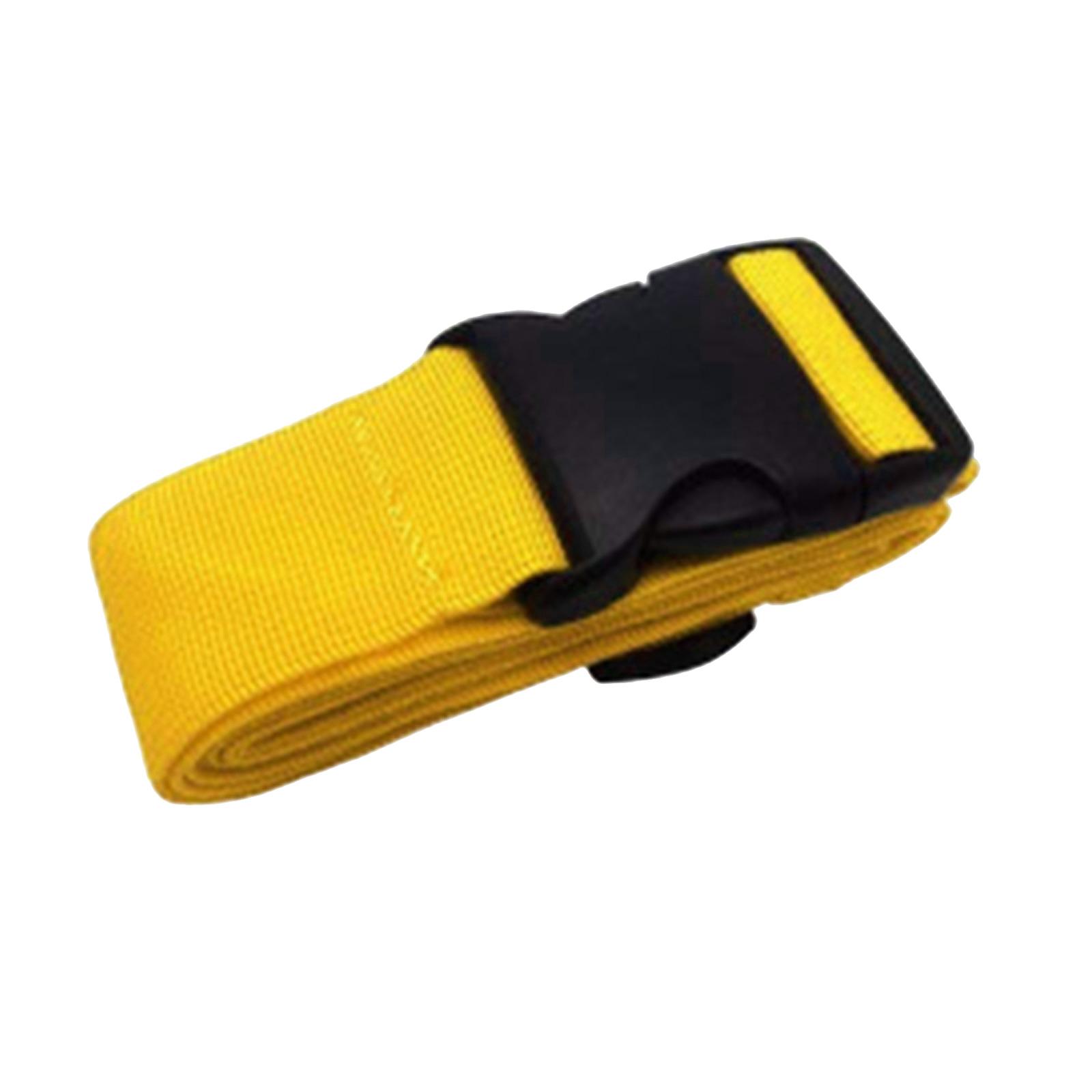 

Ремень для багажа Чемодан Багажный ремень Дорожная сумка Ремень с пряжкой Регулируемый багажный ремень с быстросъемной пластиковой пряжкой 1 жёлтый