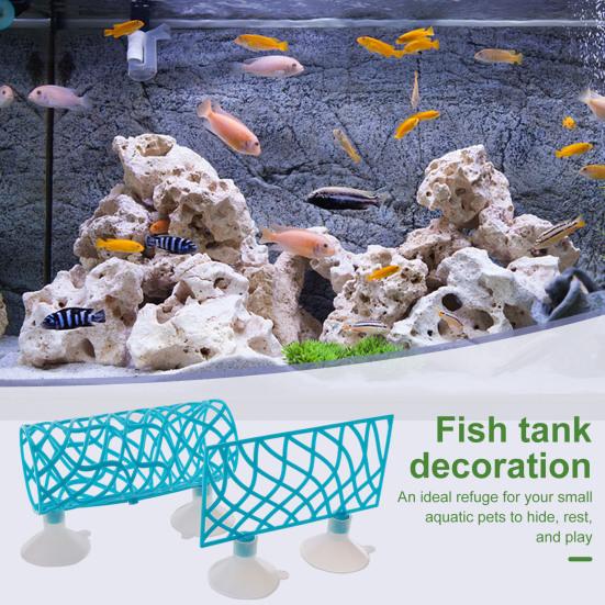 2 Adet Betta Balığı Üreme Tüneli Kolay Kurulum Koruma Mağarası Tüpü Vantuzlu Betta Yumurtlama Alanları Üreme Dinlenme Yatağı