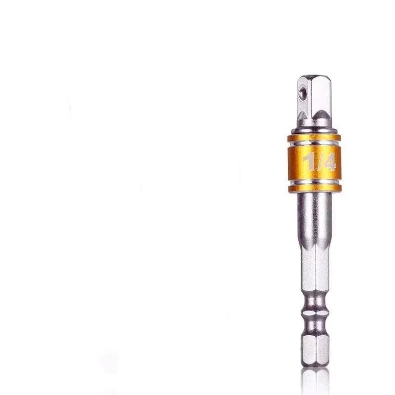 1 Pcs Drill Socket Adapter Impact Drill Extension Drill Bits Bar Socket Adapter 1/4 3/8 1/2 Size Hex Shank Square Head Drill Bit
