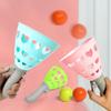 Pop-Pass-Catch Ball Game Catching Ball Launcher Baskets Sports Toy Outdoor Indoor Interaction Party Beach Funny Kid Adult Toy