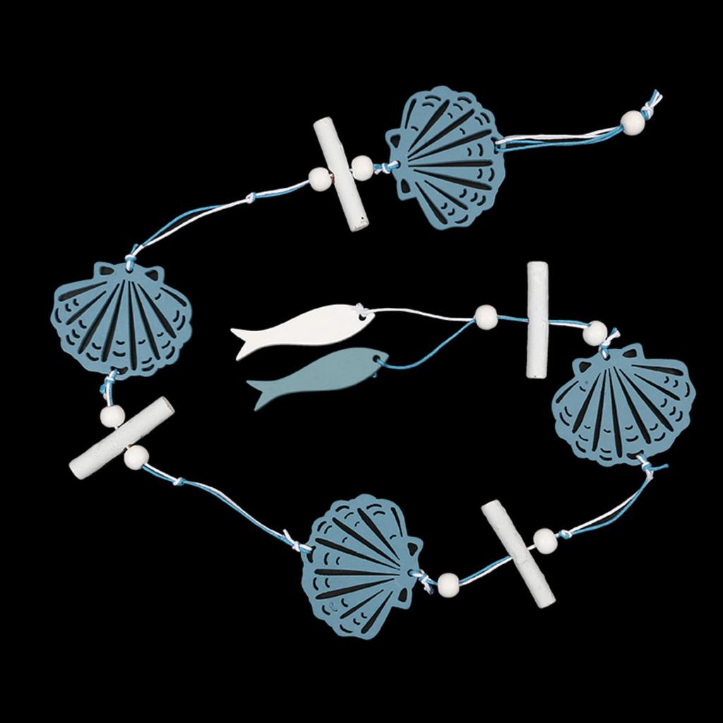 Mediterranean Style Decorative Pendants Starfish Fish Wooden Crafts Creative Home Living Room Bedroom Wall Decorations