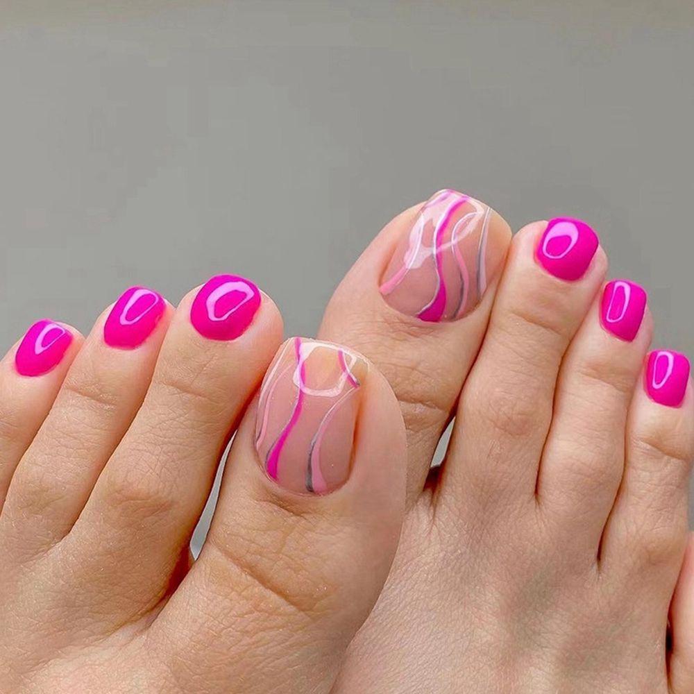 

Cover Manicure Tool Detachable Wearable Nail Tips Glitter Square Head Toes False Nails Fake Nails