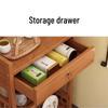 Bieying 3-Tier Mobile Storage Cart with Drawer, 70cm