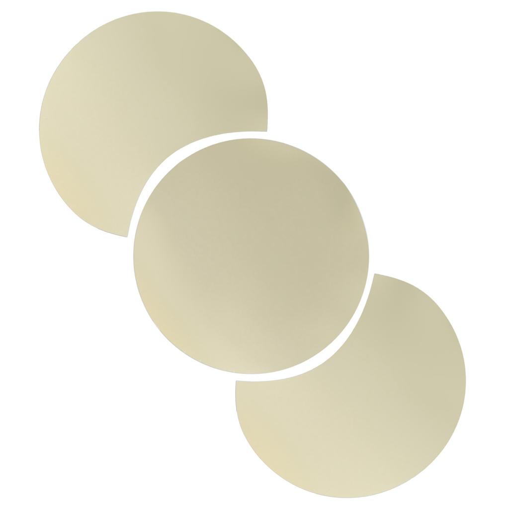 Round Mirror Wall Sticker DIY Wall Decal for Home Living Room TV Background Bedroom DecorGold
