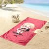 Rose Print Beach Towel, Large Soft Quick Dry Towel for Beach Camping Swimming