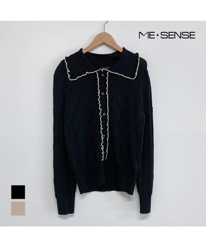 MESENSE Frill Collared Knit Pullover_Mb53Knmd04Z