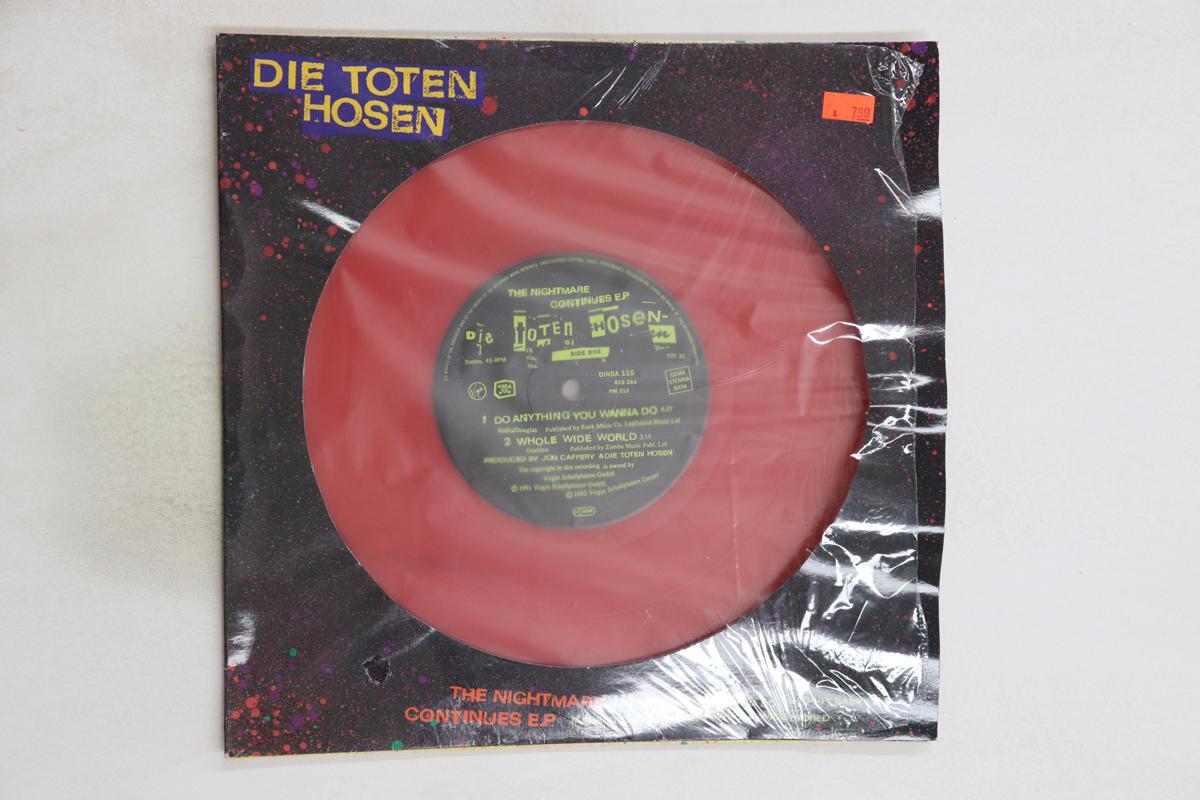 

10inch Record DIE TOTEN HOSEN - Nightmare Continues E.p. DINSA115 VIRGIN 1992 Europe Rock Used