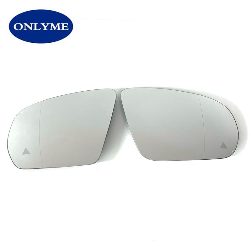 Car Led Warning Blind Spot Heated Mirror Glass for Mercedes-Benz C E S GLC Class W205 W222 W217 W213 W238 2015- LHD RHD