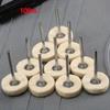 5/10/20 Pcs Metal Grinding Polishing Polishing Wheel Brush Kit, 25mm Rotary Brush and 25mm Round Felt for Rotating Tools