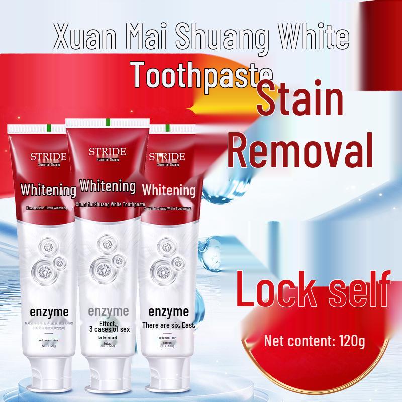 

Influencer Style Probiotic Enzyme Whitening Toothpaste - Eliminates Yellow Stains & Bad Breath, Freshens Breath, 120g Genuine Product