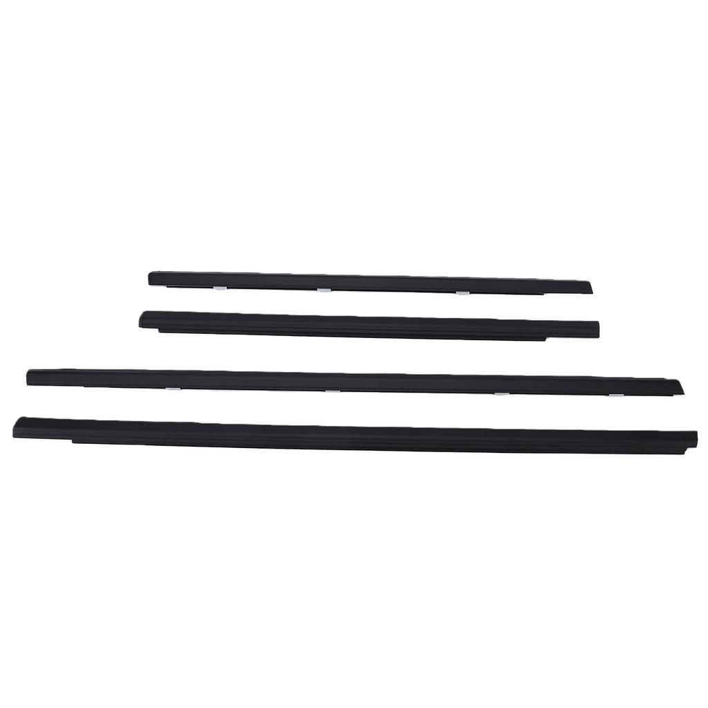 4pcs Car Window Weather Strip Replacement for Sentra 2001 2006 Windproof Rainproof Automotive Weather Rubber Seal Strip