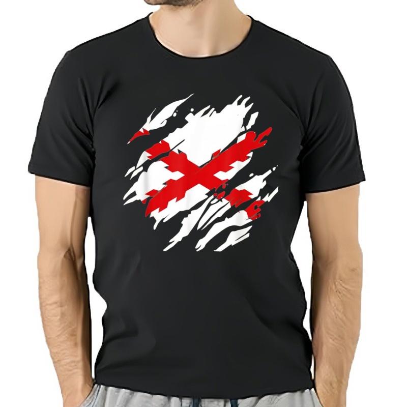 Burgundian Cross Flag of the Tercios T-shirt Short Sleeve Casual Cotton Round Neck Summer