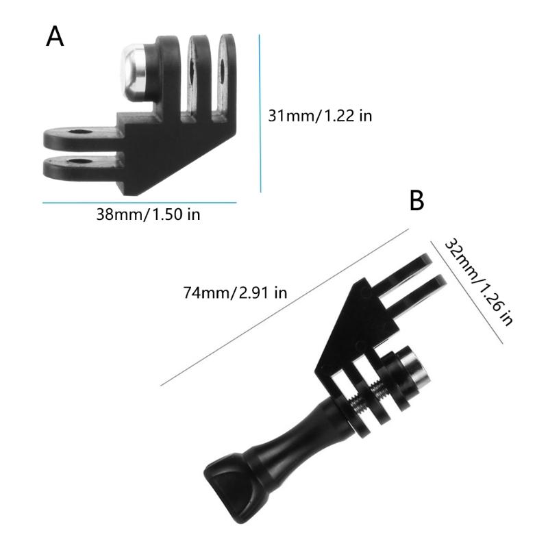 Action Camera Connector Adapter with Quick Release Design Ensuring Stable Attachment for Outdoor Photography