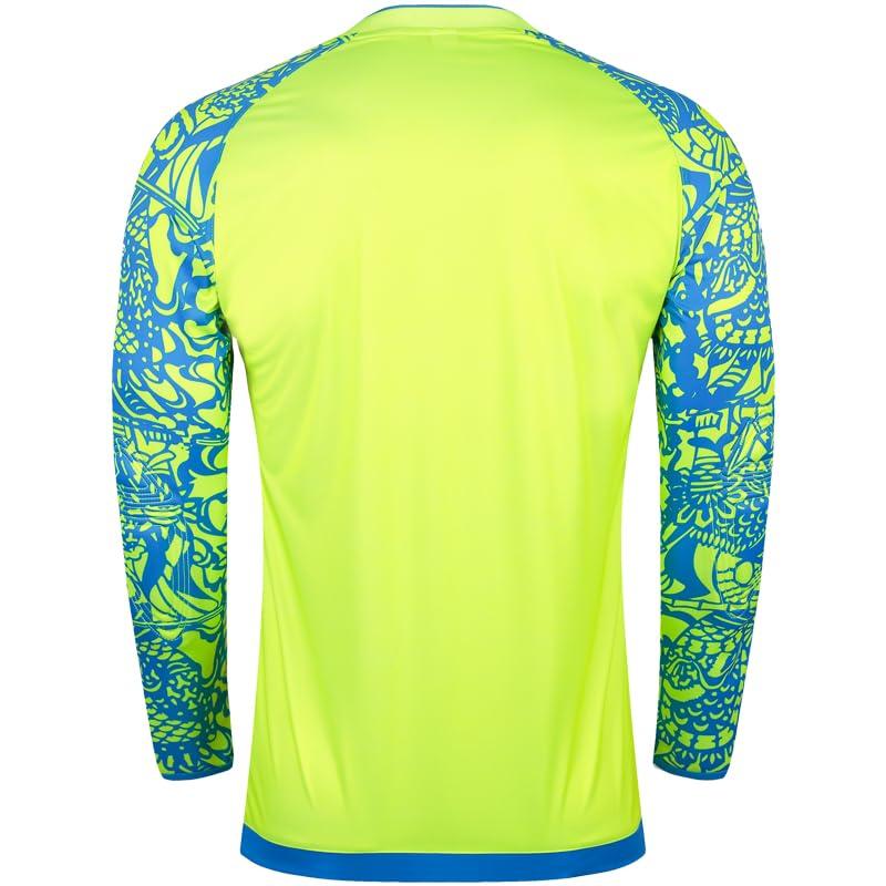 KELME Kids' Padded Goalkeeper Shirt, Youth Goalkeeper Jersey, Long Sleeve Turf Training Soccer Jersey