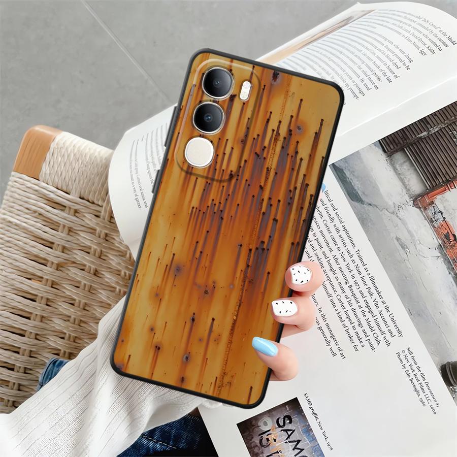 Case for Vivo Y52S Y93 Y71 Y91 V21E V23 V27 Y75 Y81 V29 Y53S Y50 Y95 V25 V30 Y51S Y78 Phone Cover Retro Rust Marks