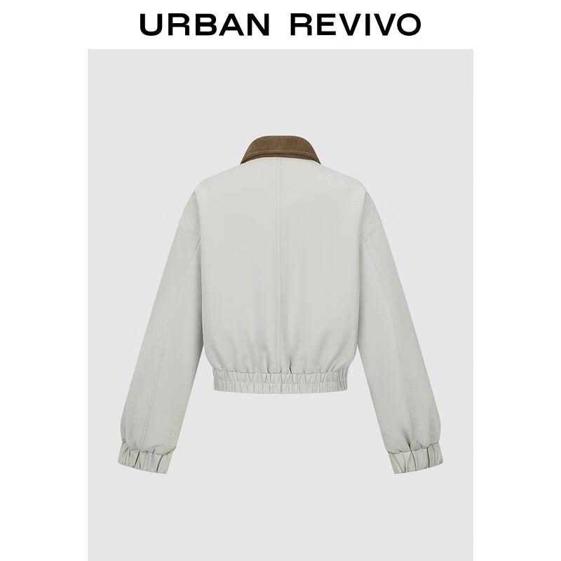 UR Women s Retro Corduroy Color Block Padded Jacket S