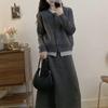 Women's Trendy Knit Two-Piece Skirt Set for Autumn/Winter – Stylish & Casual