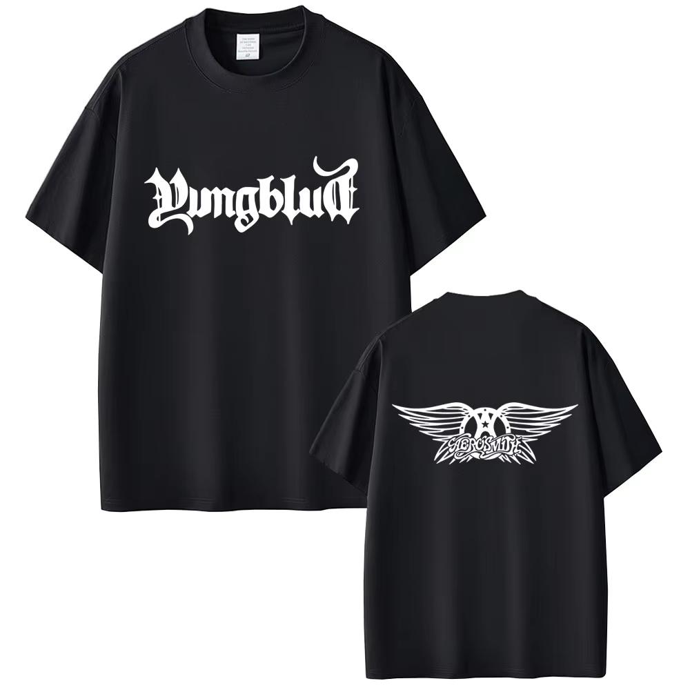 

YUNGBLUD Graphic Print T-shirts Men Women Clothing Casual Cotton T Shirt Male Hip Hop Oversized Short Sleeve T-shirts Streetw... S разноцветный