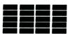 Window Drainage Hole Masking Cap Set of 20 Black