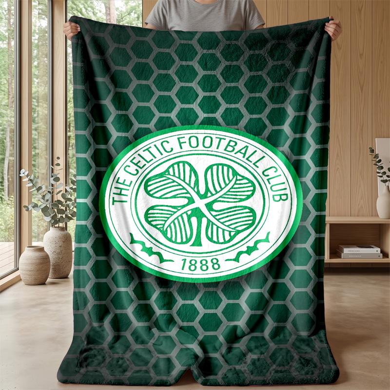 Celtic FC Theme Blanket Soft Flannel Fleece Blanket Warm Lightweight Throw Blanket for Home Sofa Bed