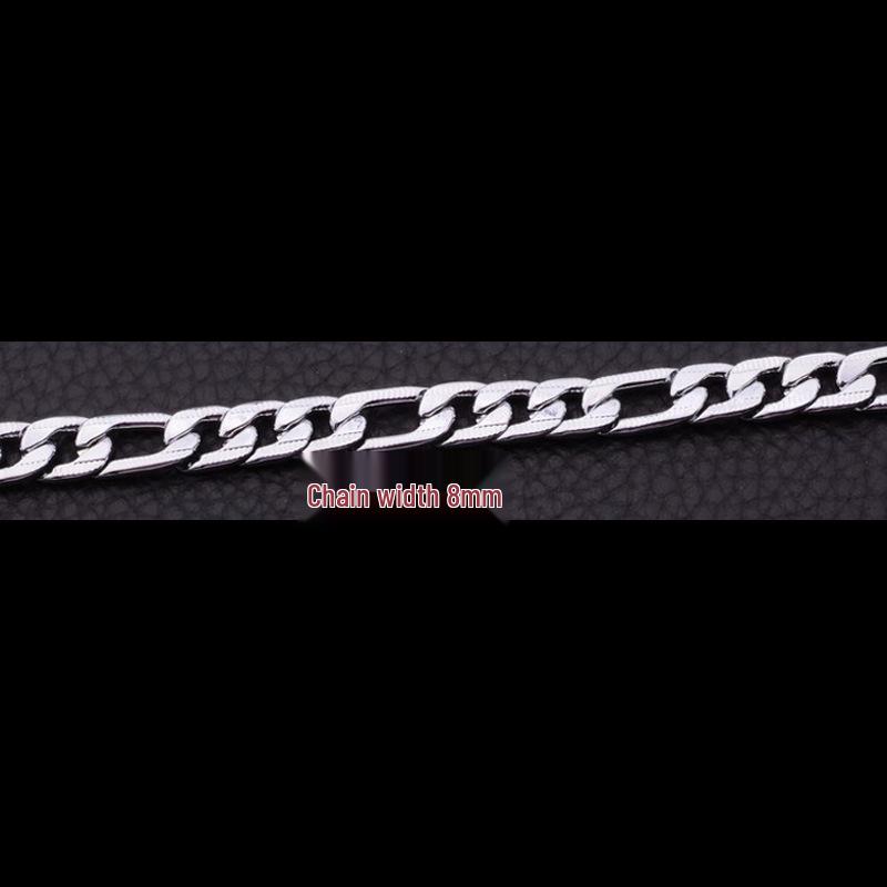 Trendy Cross Embossed Titanium Steel Necklace – Hip Hop Jewelry