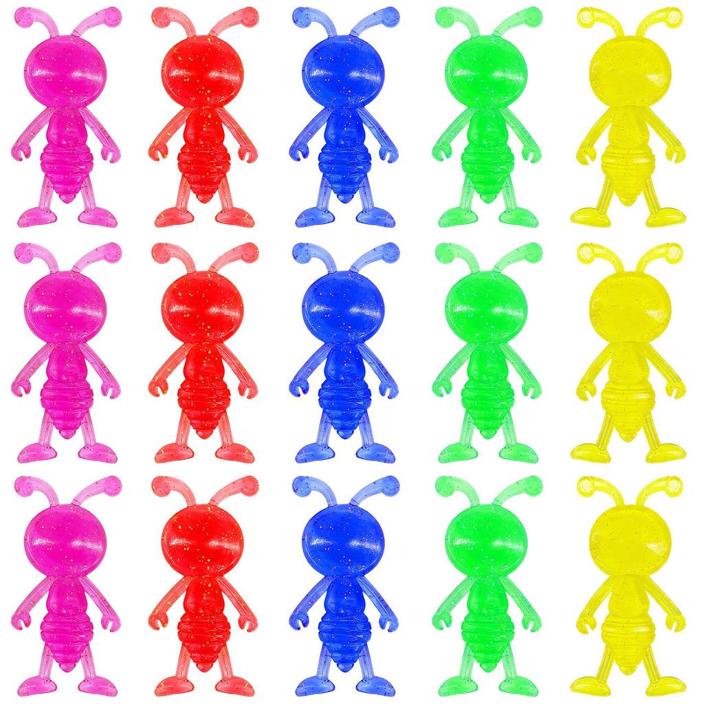 5-20 kusů Zábavná lepivá natahovací usměvavá Zlatý blesk Malá mravenčí mačkací hračka Dětská párty dárek Vánoční karneval Dárek pro dospělé