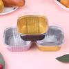 10Set Aluminum Foil Cake Container 325Ml Cake Pans Liners With Lids Heat-Resistant Foil Baking Cups Cake Pan Kitchen Tool