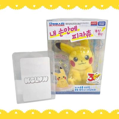 Takara Tomy Pokemon 30th Anniversary Pikachu In My Hand Plush Moncolle Pikachu Toy