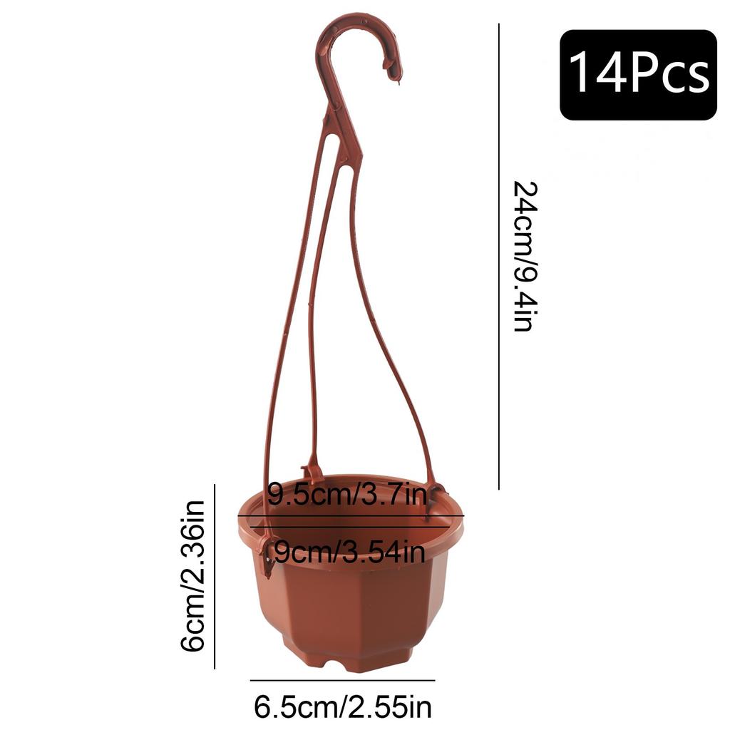 Flower Pot Chain Plant Basket Artificial Flowers Balcony Decor