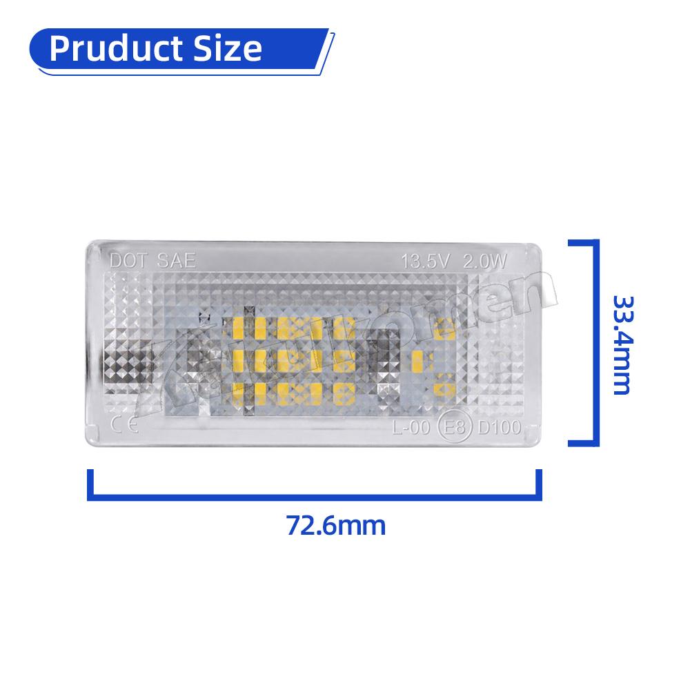 LED License Plate Lights Replacement For BMW Mini Cooper S R53 ONE R50 2001-2006 R52 Convertible 2004-2008 Car Accessories