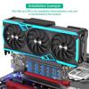 Fast speed PCIe 16X 5.0 to Double NVME + PCIE X16 Adapters Card with AntiInterference for 32Gbps Data Transfer