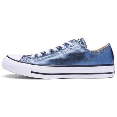 Chuck Taylor All Star Metalické Nízké Plátěné Tenisky Unisex Tenisky Metalicky Modré 157662C